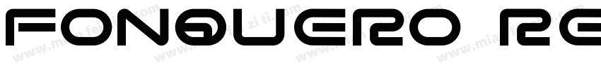 Fonquero Regular字体转换
